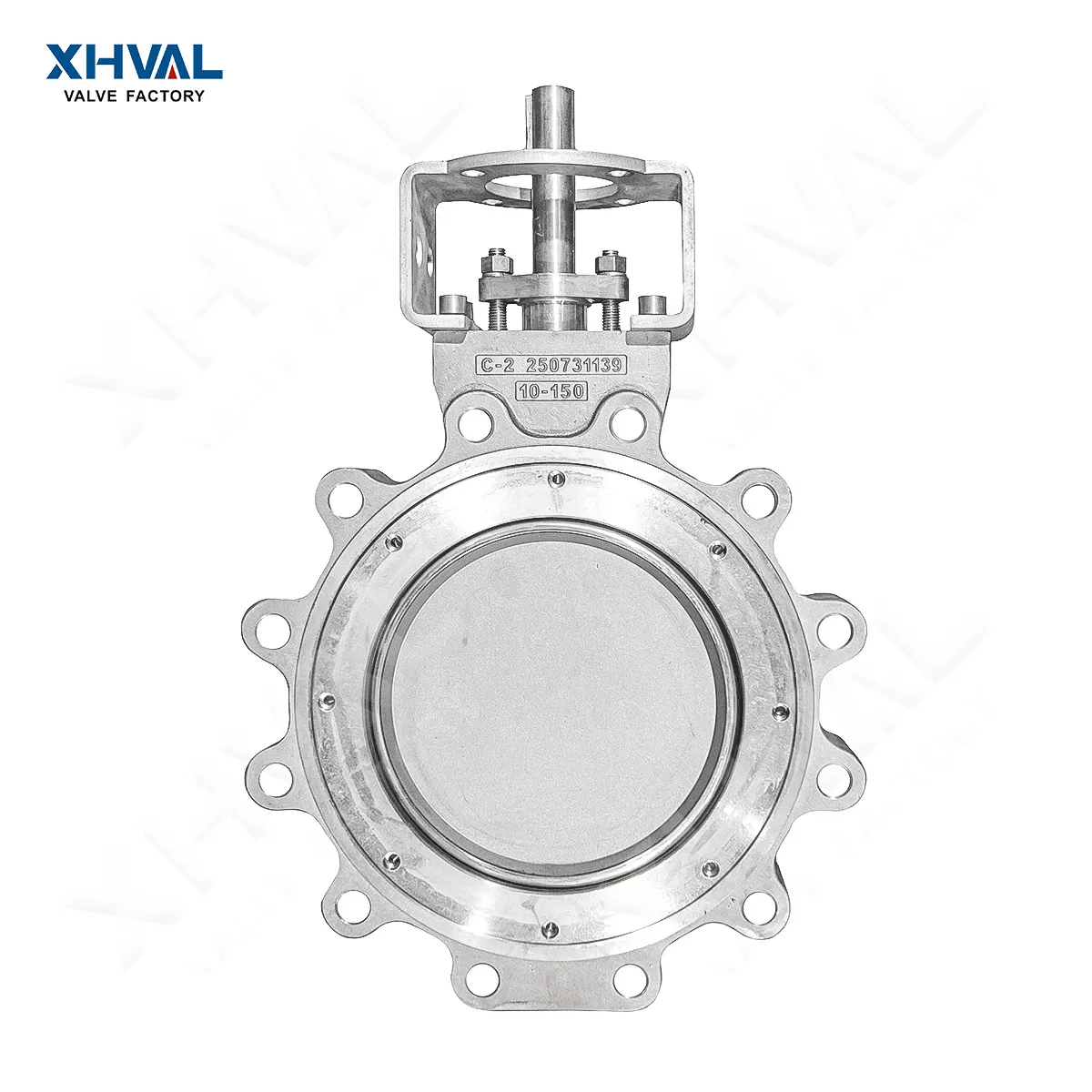 Lug-type, bare shaft, high-performance double eccentric butterfly valve 1