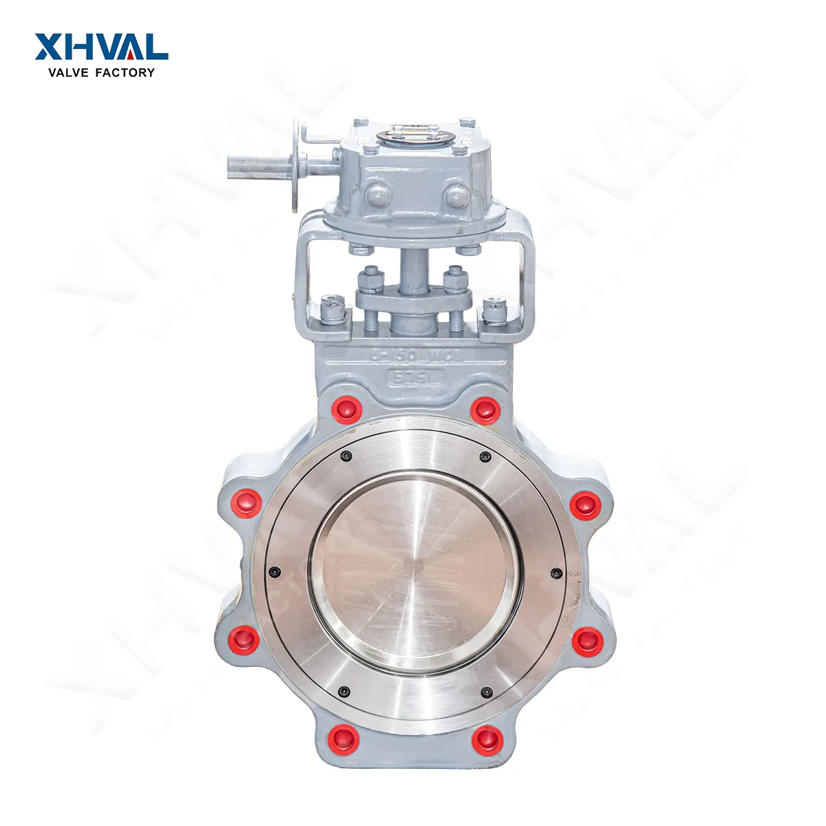 Worm gear lug type double eccentric butterfly valve