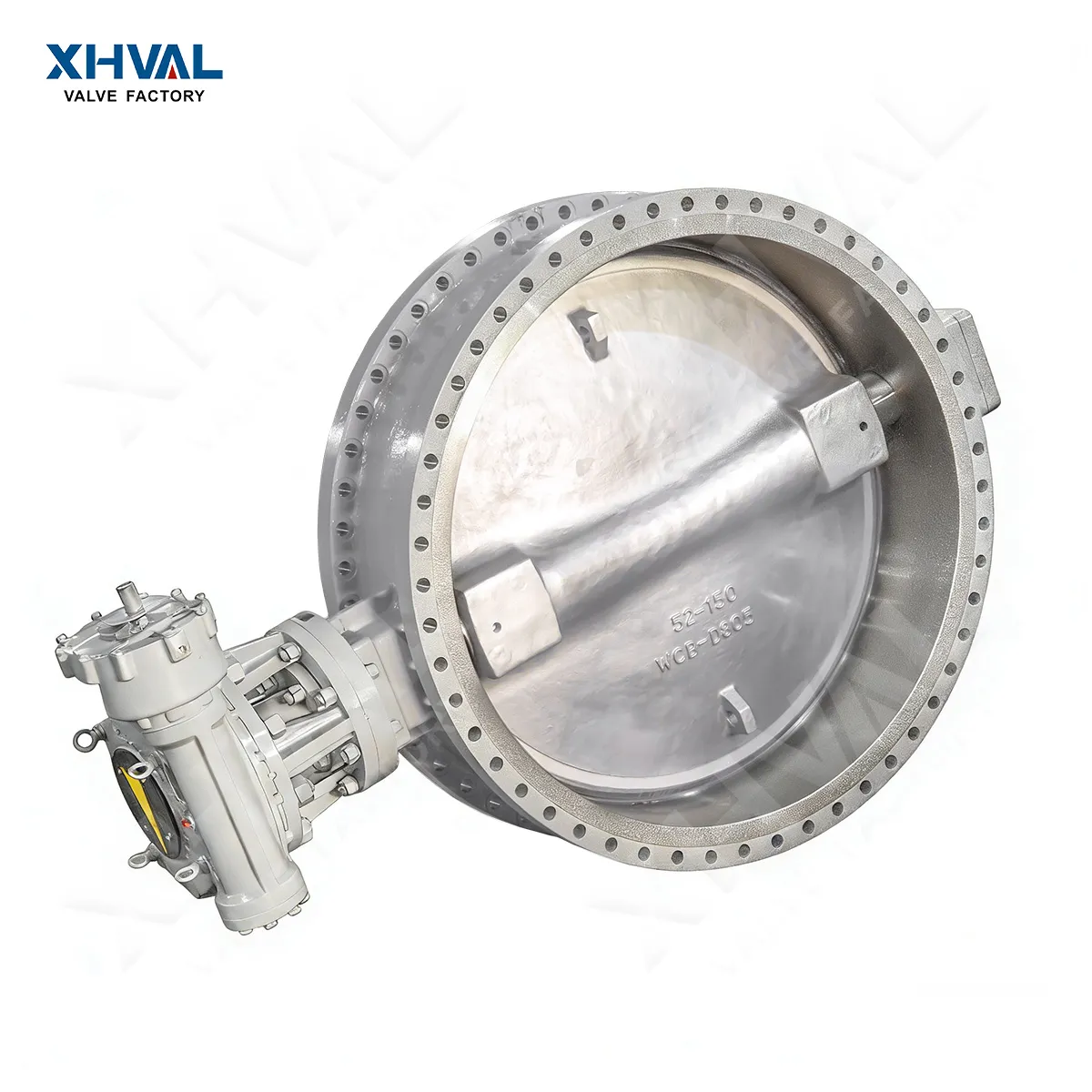 Worm gear triple eccentric butterfly valve flange2